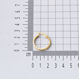 2,5 cm. Çaplı Versage Halka Küpe 14 Ayar Altın