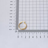 14 Ayar 2,5 cm. Çaplı İkili Halka Küpe Altın