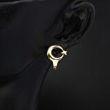 14 Ayar Ay Yıldız Tasarım Altın Küpe