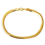 Balıksırtı İtalyan 14 Ayar Altın Bileklik 5 mm. Enli