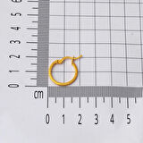 Klasik 22 Ayar 2 cm. Çaplı Halka Altın Küpe 