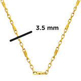 Halkalı Ataç Zincir Kolye 14 Ayar Altın 50 cm.