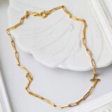 Ataç 14 Ayar Altın Zincir Kolye (3,5 mm Enli) 55 cm.