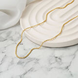 Tırnak Çakısı 14 Ayar Altın Zincir Kolye