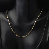 Küp Dorika Toplu 14 Ayar Altın Zincir Kolye