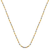 14 Ayar Renkli Dorika Toplu Altın Zincir Kolye