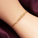 Papatya Tasarım 14 Ayar Altın Nişan Söz Seti