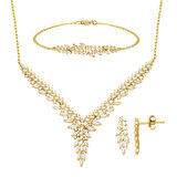 Hanımeli Tasarım 14 Ayar Altın Nişan Seti