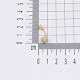 Kadın 14 Ayar Atın Göbek Piercing