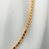 50 cm. Maraş Pullu 22 Ayar Altın Zincir 5 mm.
