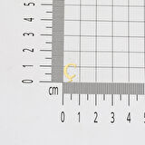 14 Ayar Ç Harfi Altın Minimal Küpe