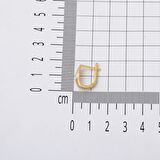 Minimal Tasarım Bayan Altın Küpe