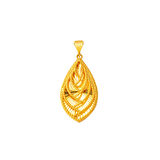 Kalemli Parlak 22 Ayar Altın Kolye Ucu