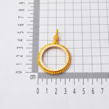 Tam Altınlık Dorikalı Kolye Ucu