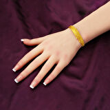 Burma Zincir Örgülü Altın Takı Seti