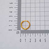 Ajda 14 Ayar Halka Altın Küpe 2 cm. Çaplı