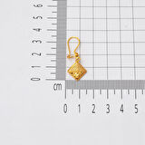 Kare Modern Tasarım Sallanan 22 Ayar Küpe