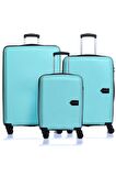 FOSSİL FSVLZYPP1138-SET Su Yeşili UNISEX 3 Lü Set Bavul