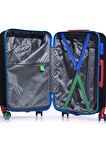 United Colors Of Benetton 14BNT500-Set Siyah Unisex 3 Lü Set Bavul
