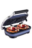 AKSU Vintage Waffle Makinesi Double Mavi T62W