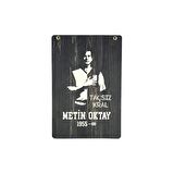 Galatasaray Orijinal Metin Oktay Fan Forma Özel Tasarım Retro Ahşap Kutulu