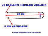 ENDER Benmari 90cm Rekorlu Düz Rezistans 2500W 220V 8,5? Cr-Ni