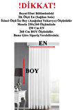 Saten Güneşlik Perde Kırık Beyaz - Ekru (EnxBoy)
