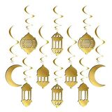 3D Hilal Kandil Ve Ramazan Temalı 10lu Tavan Sarkıt Süsü