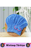 Her Baş Ölçüsüne Uyumlu Esnek Yüksek Hızlı Emici Banyo Havuz Duş Mikrofiber Havlu Saç Kurutma Bonesi
