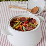 Porflame 20 cm Porselen Derin Tencere