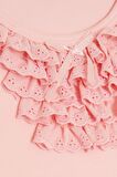 Breeze Kız Çocuk Tişört Güpürlü 9 Ay-8 Yaş, Pembe