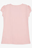 Breeze Kız Çocuk Tişört Güpürlü 9 Ay-8 Yaş, Pembe