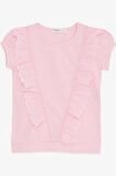 Breeze Kız Çocuk Tişört Güpürlü 1.5-5 Yaş, Pembe