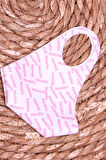 Breeze Çocuk Maskesi Yazılı 7-10-11-14 Yaş, Pembe