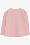 Breeze Kız Çocuk Uzun Kollu Tişört Güpürlü 1-4 Yaş, Somon Melanj