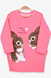 Breeze Kız Çocuk Tunik Tavşan Desenli 1.5-5 Yaş, Neon Pembe