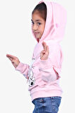 Breeze Kız Çocuk Sweatshirt Tavşan Baskılı 1.5-5 Yaş, Somon Melanj