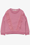 Breeze Kız Çocuk Sweatshirt Güpürlü 1.5-5 Yaş, Gülkurusu