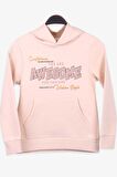Breeze Erkek Çocuk Sweatshirt Baskılı Kanguru Cepli 8-14 Yaş, Krem