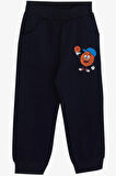 Breeze Erkek Bebek Eşofman Takımı Baskılı 9 Ay-3 Yaş, Saks Mavisi