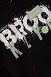 Breeze Erkek Çocuk Yazı Baskılı Sweatshirt 9-16 Yaş, Siyah