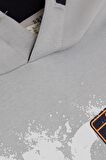 Breeze Erkek Çocuk Yazı Baskılı Sweatshirt 9-16 Yaş, Buz Mavisi