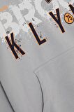 Breeze Erkek Çocuk Yazı Baskılı Sweatshirt 9-16 Yaş, Buz Mavisi