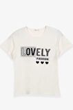 Breeze Kız Çocuk Tişört Yazı Baskılı 9-16 Yaş, Ekru