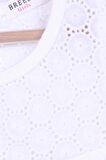 Breeze Kız Çocuk Tişört Dantelli 4-8 Yaş, Ekru