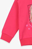 Breeze Kız Çocuk Sweatshirt Köpekcik Baskılı 3-7 Yaş, Mercan