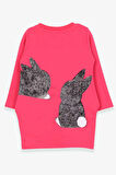 Breeze Kız Çocuk Tunik Tavşan Desenli 1.5-5 Yaş, Pembe