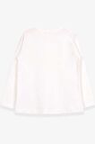 Breeze Kız Çocuk Uzun Kollu Tişört Güpürlü 2-6 Yaş, Ekru