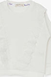 Breeze Kız Çocuk Sweatshirt Güpürlü 1.5-5 Yaş, Ekru