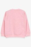 Breeze Kız Çocuk Sweatshirt Şemsiyeli Kız Baskılı 1.5-5 Yaş, Somon Melanj